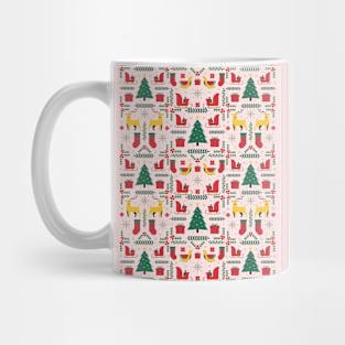 Reindeer, christmas trees and gifts 2 Mug